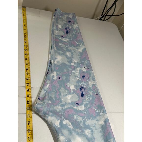 Wildfox Leggings Womens XL Watercolor Spill Tie Dye High Rise Cropped Workout - Picture 11 of 11